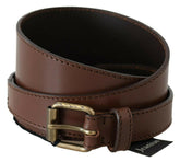 PLEIN SUD Brown Genuine Leather Rustic Metal Buckle Belt -   -  PLEIN SUD.